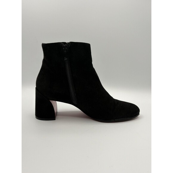 Christian Louboutin Black Suede Turela 55 Ankle Boots Block Heel Sz EU 36 - Picture 9 of 14